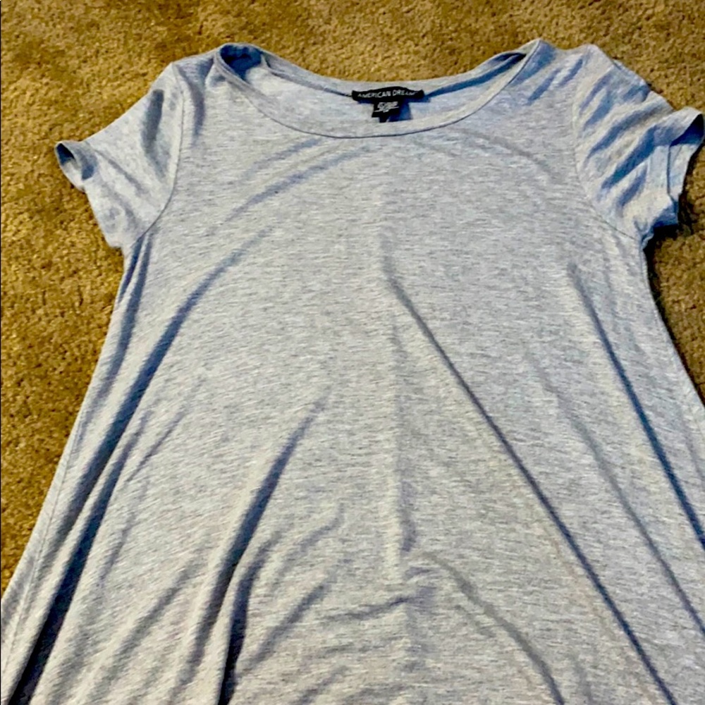 Grey tee-shirt dress